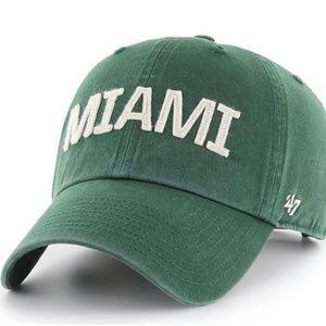 University of Miami Adjustable Cap - Dark Green